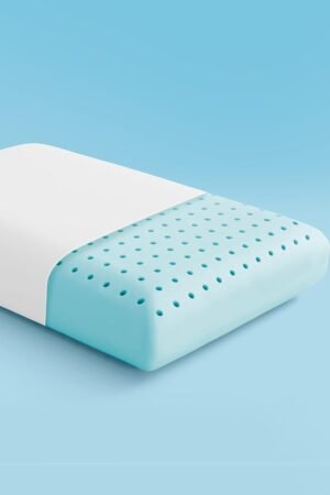 Cooling Memory Foam Pillow - Odorless, Breathable, Skin-Friendly with Superior Support for Back, Stomach or Side Sleepers, Home, Hotel, Hospital Essentials (White, King, 1 Pack)