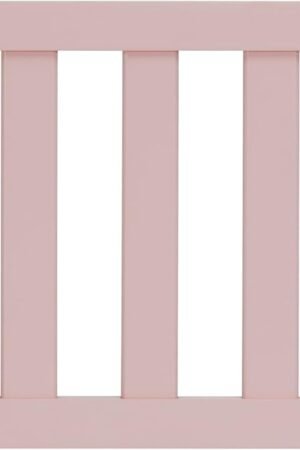Convertible Crib Toddler Guard Rail In Blush Pink, Converts Cribs To Toddler Beds, Solid Wood Construction