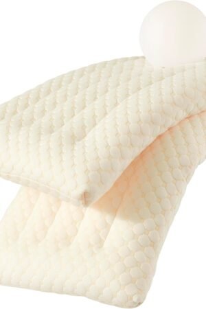 Flat Thin Pillows Standard Size Set of 2 for Sleeping, 2.7 Inch Ultra Thin Soft Pillow for Stomach Sleeper, Soft Down Alternative Pillows for Adults, Comfort Slim Pillow(Beige)