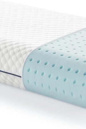 Standard Gel Memory Foam Pillow Size-1-Pack-Medium Plush Feel-Neck and Shoulder Support-Side, Stomach, and Back Sleepers-Home, Hotel, & Hospital Essentials- Certified, White