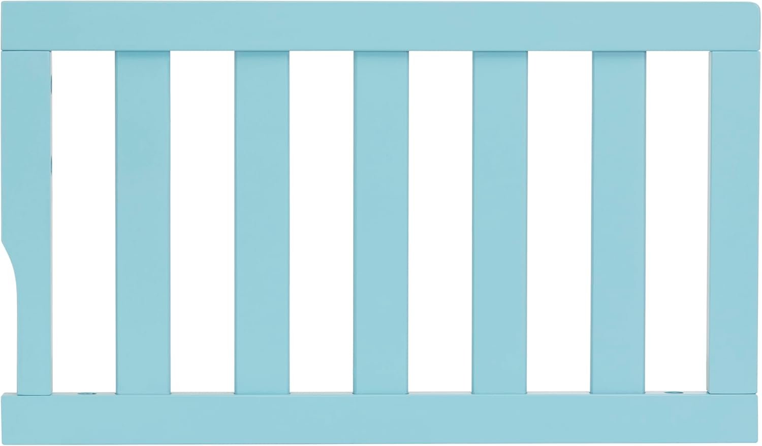 Convertible Crib Toddler Guard Rail in Aqua Sky, Converts Cribs to Toddler Beds, Solid Wood Construction