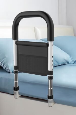 Bed Rails for Elderly Adults Safety, Medical Bed Assist Rail for Seniors, Bedrails for King Twin Full Size Bed, Height Adjustable Bedside Railing Grab Bar Handle with Storage Bag