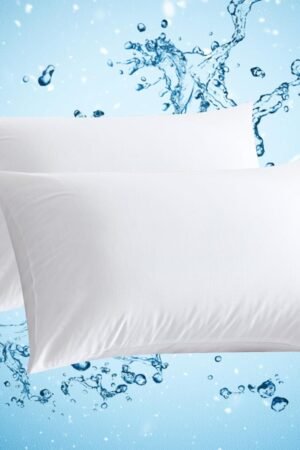 2 Pack Pillowcases, Cooling Pillow Case Queen Size with Envelope Closure, Breathable Machine Washable Pillow Covers for Hot Sleepers, Night Sweats - White (20"x30") Imported