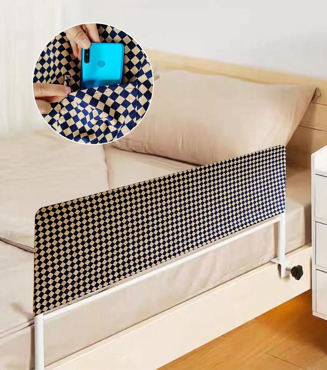 Bed Rail Cover for Elderly Adults Bedside Cushion Railing Covers Medical Bed Rail Accessories Bed Hospital Bed Safety Guard Bed Assist Rail Sheath Care Supplier with Storage Pocket