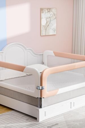 Toddlers Bed Rails for King Bed - 3 Packs Bed Guard Rail Adjustable Height & Foldable Baby Safety Bed Railing 78.7x78.7x74.8 Designed for King Size Beds